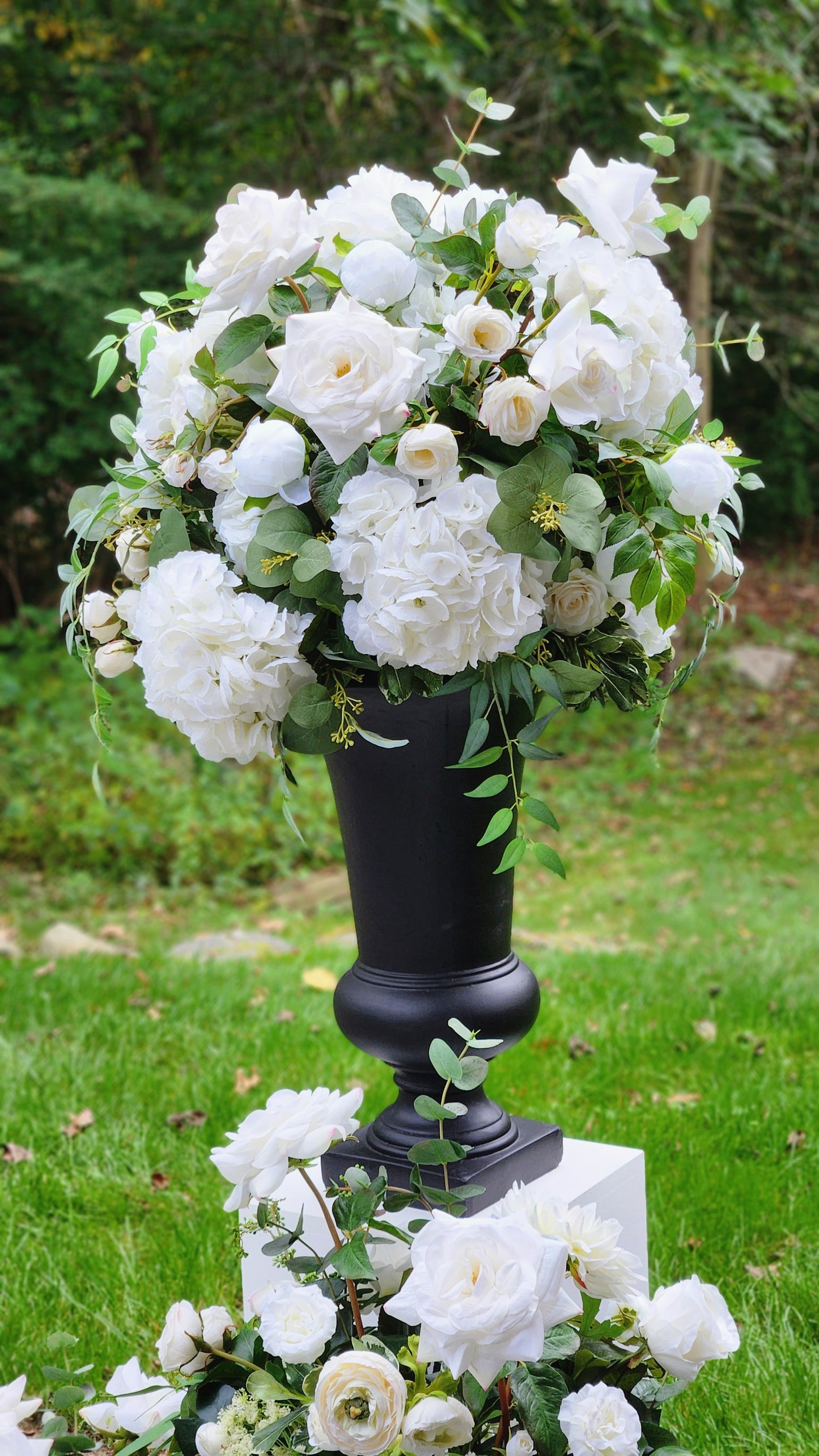 English Garden Floral Urn Arrangements