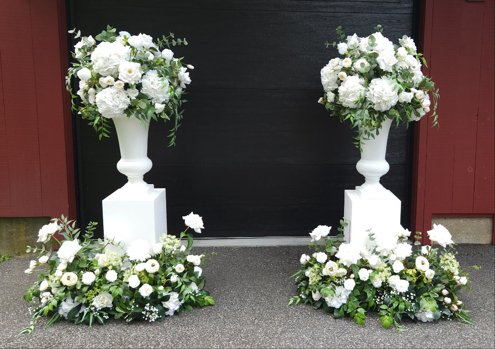 English Garden Floral Urn Arrangements