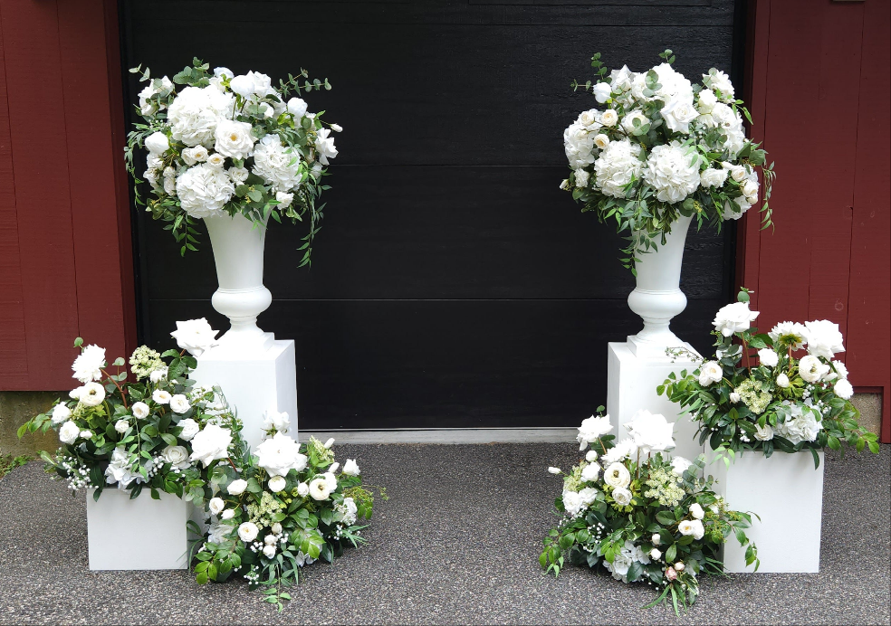 English Garden Floral Urn Arrangements